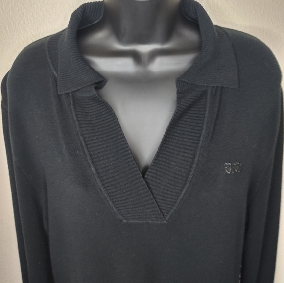 BCBGMaxAzria Black V-Neck Sweater - Picture 7 of 11